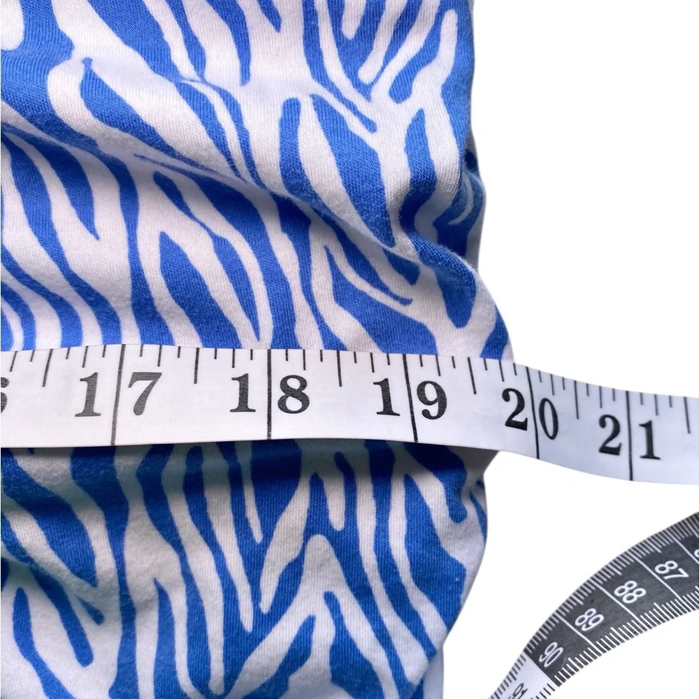 Diane von Furstenberg x Target Blue & White Zebra Print Midi Skirt - Picture 10 of 13